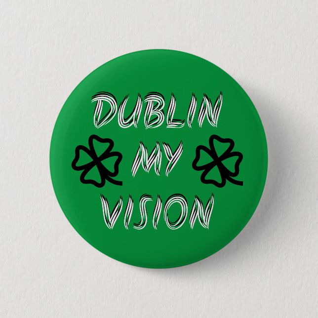 St. Patrick's Day Funny Spaß Green Button (Vorderseite)