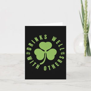 St. Patricks Day Funny Sprichwort Zitat Trinken gu Karte