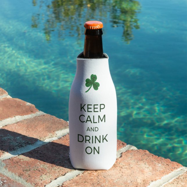 St. Patrick's Day Funny Text kann kühlen, Ruhe Beh Flaschenkühler (In Situ Pool)