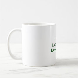 St. Patrick's Day, Funny Text Lucky Leprechaun Kaffeetasse