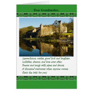 St. Patrick's Day für Großmutter, Gedicht, Schloss
