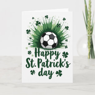 St. Patrick's Day Fußballkarte Karte