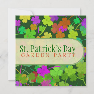 St. Patrick's Day Gartenparty-Einladungen Einladung