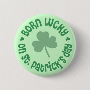 St Patricks Day Geburtstag Button