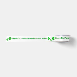 St. Patrick's Day Geburtstag Personalisierter Name Satinband