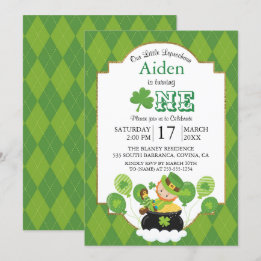 St. Patrick's Day Geburtstagseinladung Einladung