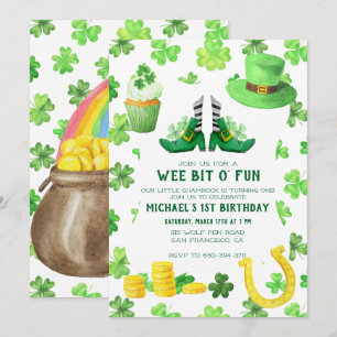 St. Patrick's Day Geburtstagsfeier Einladung