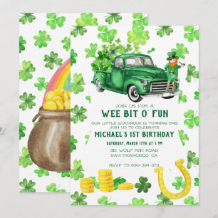 St. Patrick's Day Geburtstagsfeier Einladung