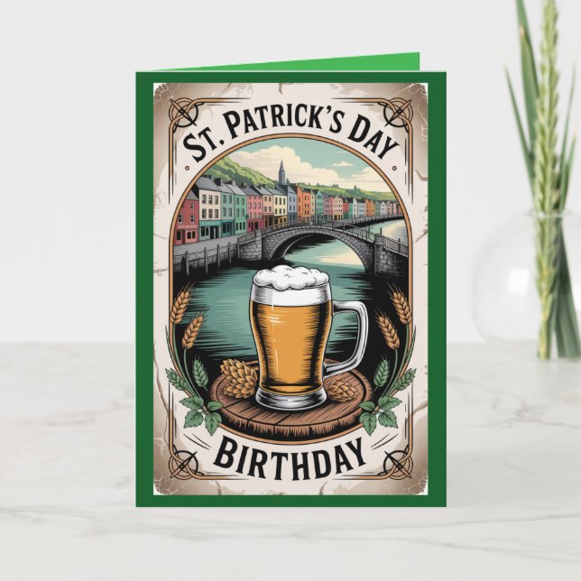 St. Patrick's Day Geburtstagskarte Feiertagskarte (Vorderseite)