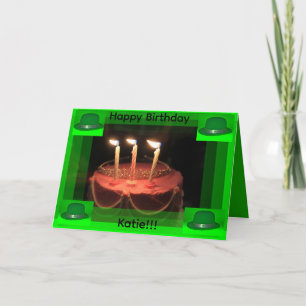 ST Patrick's Day Geburtstagskarten-Torte Karte