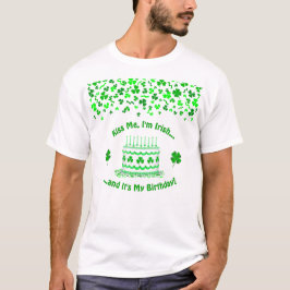 St. Patrick's Day Geburtstagskuchen Benutzerdefini T-Shirt
