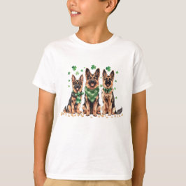 St. Patrick's Day German Shepherd Dogs T-Shirt