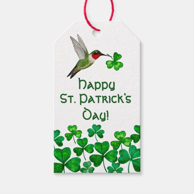 St. Patrick's Day Geschenkanhänger (Vorderseite)