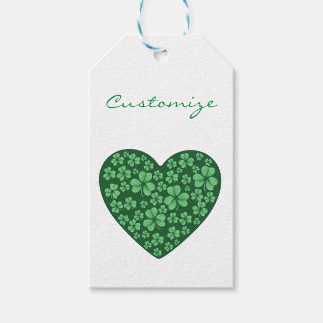 St. Patrick's Day Geschenkanhänger (Vorderseite)