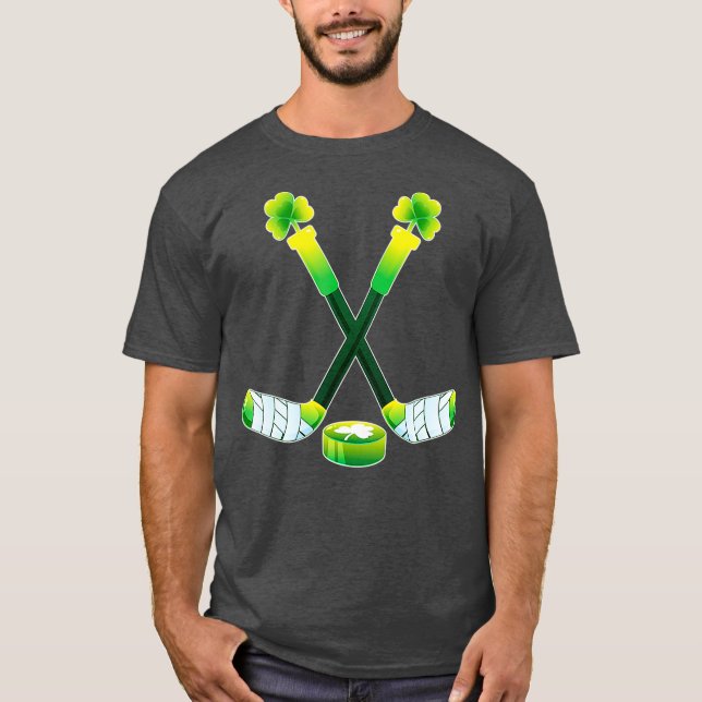 St Patricks Day Geschenke für Men Women Hockey T-Shirt (Vorderseite)