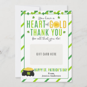 St. Patrick's Day Geschenkkarte für Lehrer Einladung