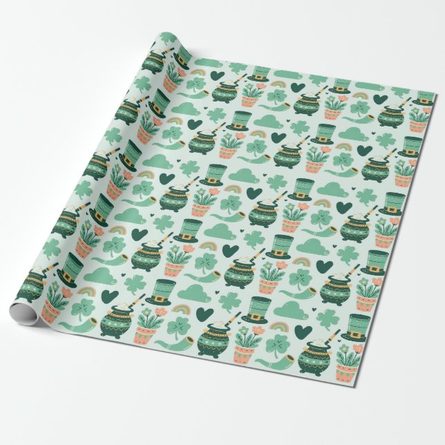 St Patrick's Day Geschenkpapier (Ungerollt)