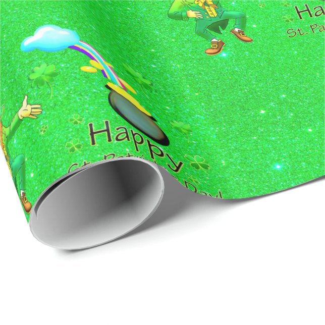 St. Patrick's Day-Geschenkpapier Geschenkpapier (Rolleneckpunkt)