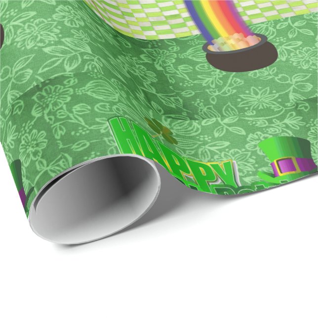 St. Patrick's Day-Geschenkpapier Geschenkpapier (Rolleneckpunkt)