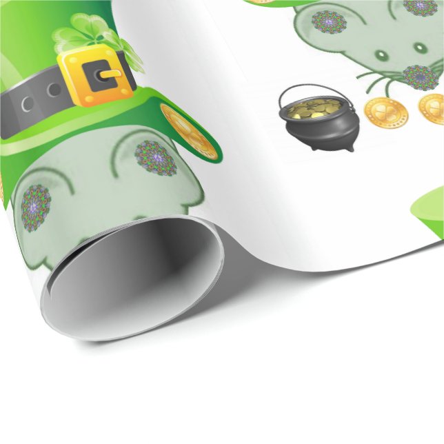 St. Patrick's Day-Geschenkpapier Geschenkpapier (Rolleneckpunkt)
