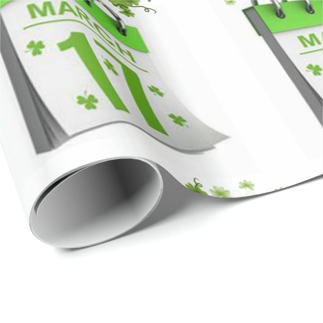 St. Patrick's Day-Geschenkpapier Geschenkpapier (Rolleneckpunkt)