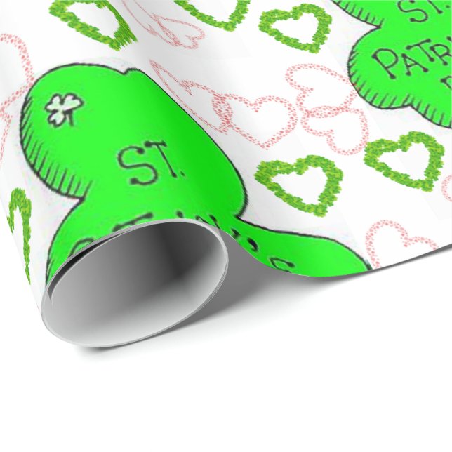 St. Patrick's Day-Geschenkpapier Geschenkpapier (Rolleneckpunkt)