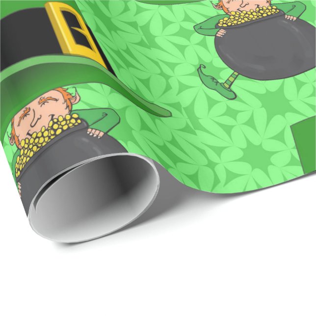 St. Patrick's Day-Geschenkpapier Geschenkpapier (Rolleneckpunkt)
