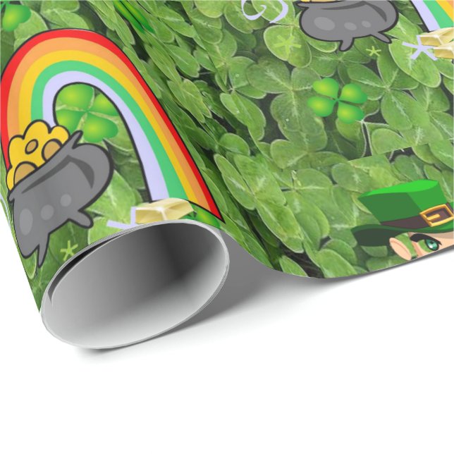 St. Patrick's Day-Geschenkpapier Geschenkpapier (Rolleneckpunkt)