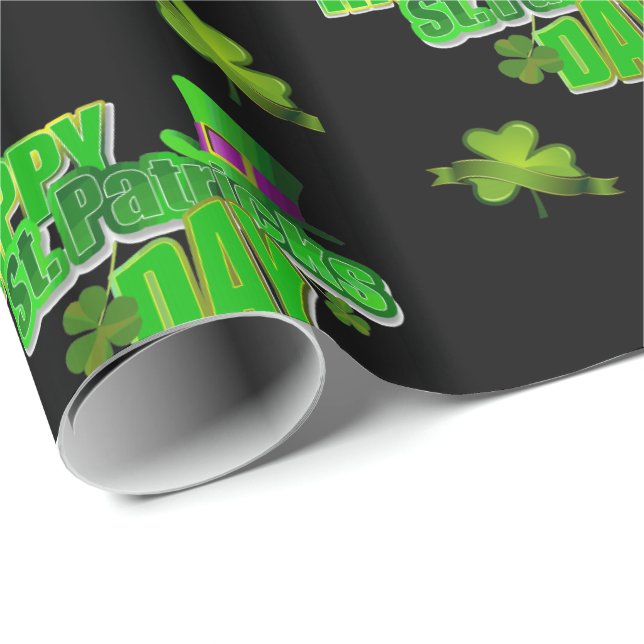 St. Patrick's Day-Geschenkpapier Geschenkpapier (Rolleneckpunkt)