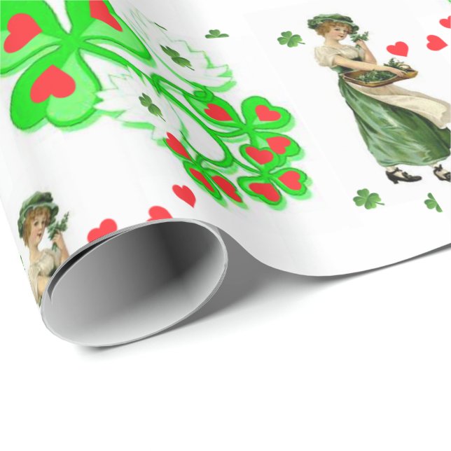 St. Patrick's Day-Geschenkpapier Geschenkpapier (Rolleneckpunkt)