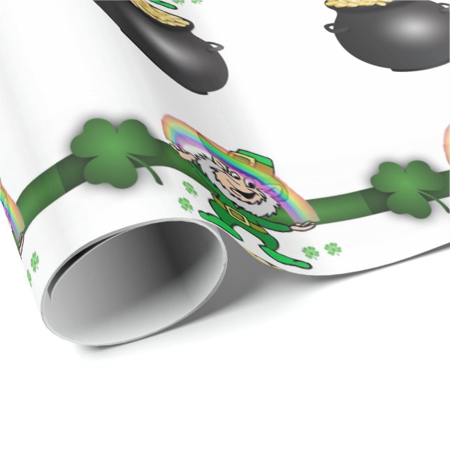 St. Patrick's Day-Geschenkpapier Geschenkpapier (Rolleneckpunkt)