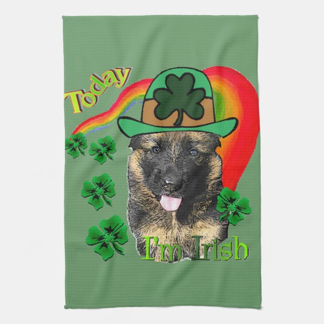 St. Patricks Day Geschirrtuch (Vertikal)