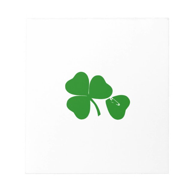 St Patrick's Day - Get Lucky 3 + 1 leaves = 4 Notizblock (Vorderseite)