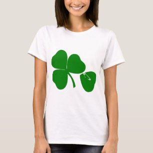 St Patrick's Day Get Lucky 3 und 1 Blätter 4 T-Shirt