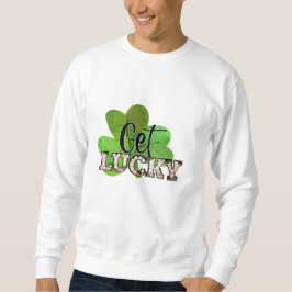 St. Patrick's Day Get Lucky Men Basic Sweatshirt