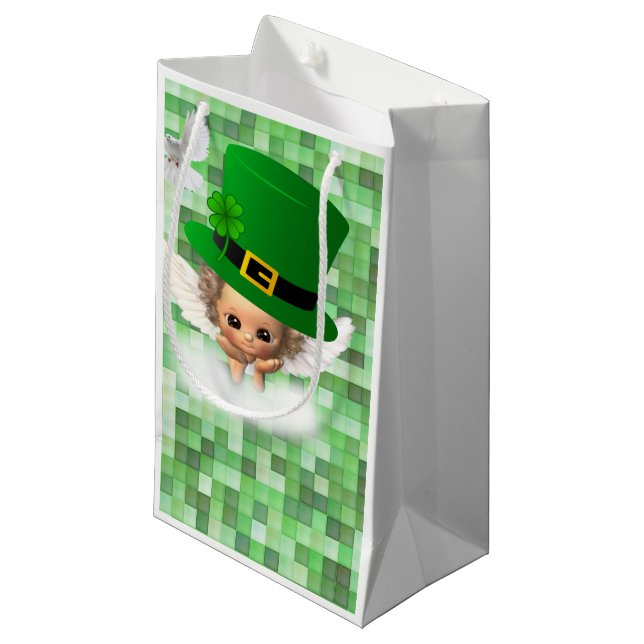 St. Patrick's Day Gift Bag Angel Kleine Geschenktüte (Vorderseite Schrägansicht)