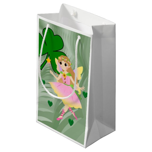 St. Patrick's Day Gift Bag Fairy Kleine Geschenktüte (Vorderseite Schrägansicht)