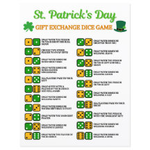 St. Patrick's Day Gift Exchange Dice Game