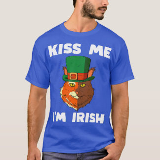 St Patricks Day Gift I Irish Party Cat Kostüme T-Shirt