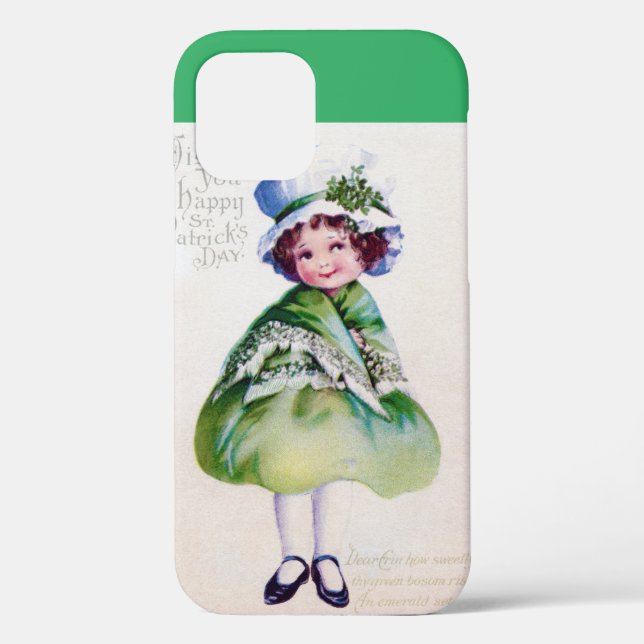 St. Patrick's Day Girl, Vintag Case-Mate iPhone Hülle (Rückseite)