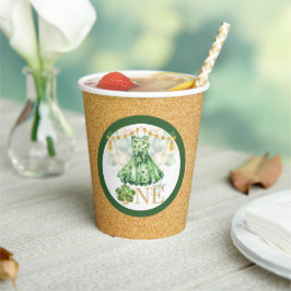 St Patrick's Day Girl Zum Geburtstag Lucky One Pappbecher