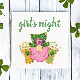 St. Patrick's Day Girl's Night Serviette