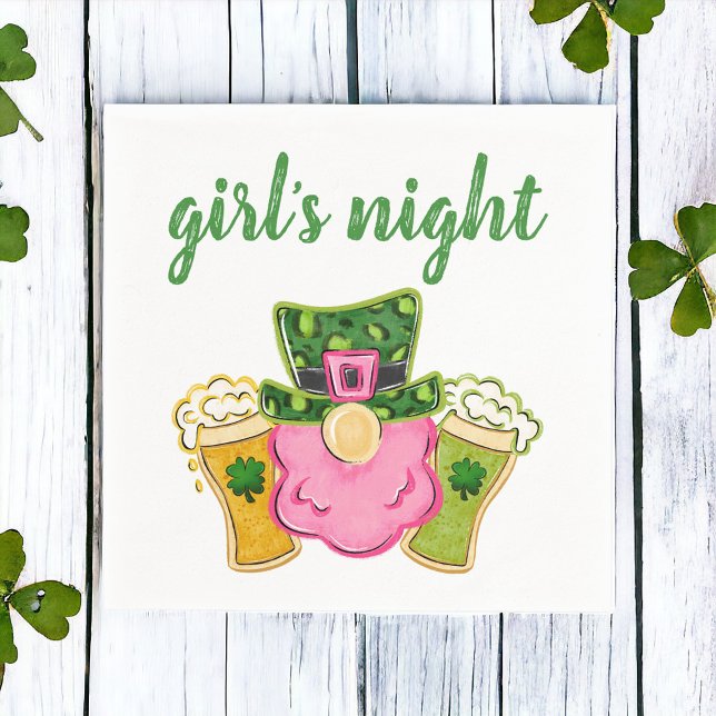 St. Patrick's Day Girl's Night Serviette (Von Creator hochgeladen)