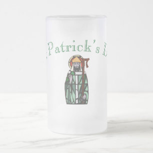 St Patricks Day - Glasfensterdesign Mattglas Bierglas