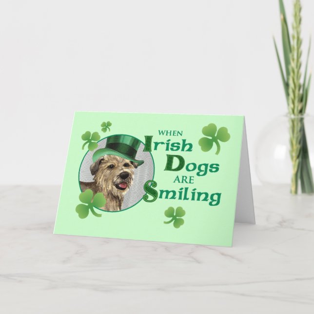 St. Patrick's Day Glen of Imaal Terrier Karte (Vorderseite)
