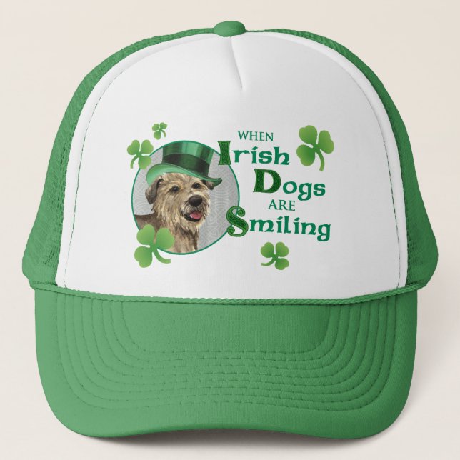 St. Patrick's Day Glen of Imaal Terrier Truckerkappe (Vorderseite)