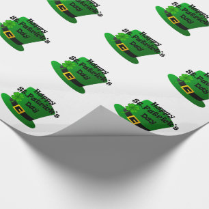 St Patricks Day Glossy Wrapping Paper Geschenkpapier