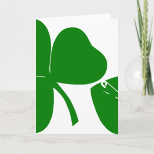 St Patrick's Day - Glück 3 + 1 Blätter = 4 V Karte