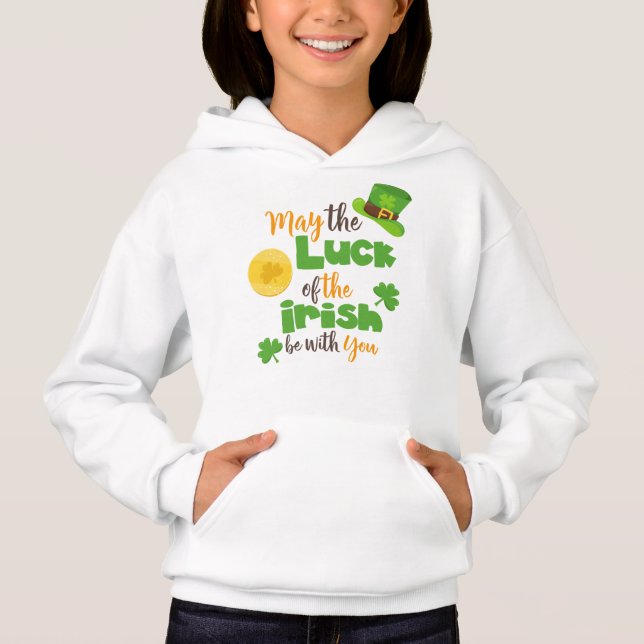 St. Patrick's Day, Glück der Iren, Clovers Hoodie (Vorderseite)