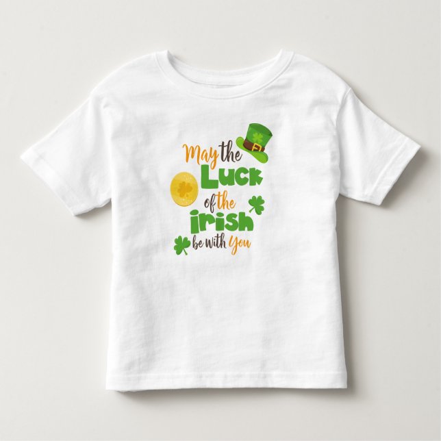 St. Patrick's Day, Glück der Iren, Clovers Kleinkind T-shirt (Vorderseite)